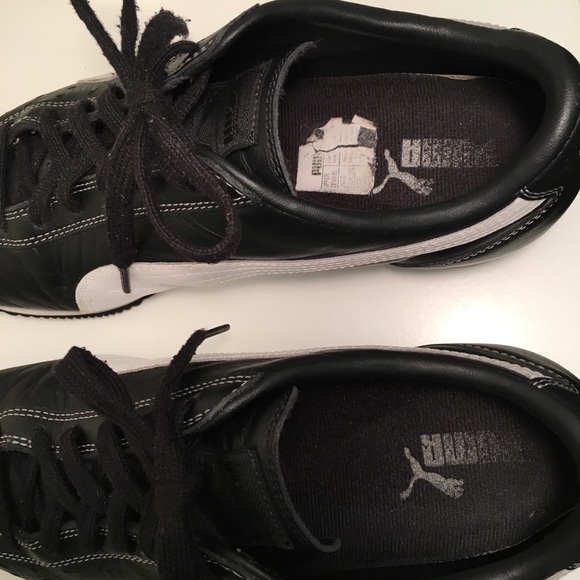 Puma Sprint Vintage Black & White Running Shoes - Picture 6 of 8